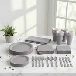 Premium Silver Tableware Set for 20 Guests