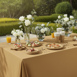 Premium Gold Tableware Set for 20 Guests