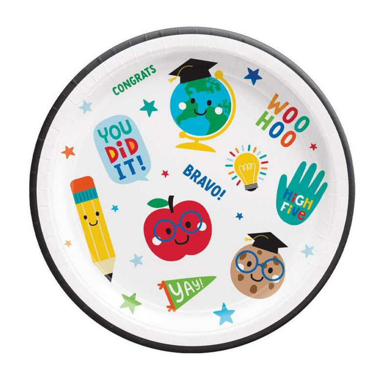 You Did It! Graduation Theme Party Paper Plates & Napkins Set