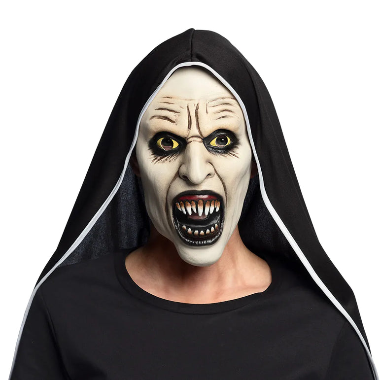Adult Screaming Nun Latex Face Mask