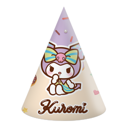 Hello Kitty & Kuromi Paper Cone Party Hats – 6pcs