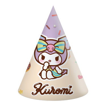 Hello Kitty & Kuromi Paper Cone Party Hats – 6pcs