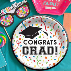 Congrats Grad No More Books Paper Plates 9 in 8 pcs