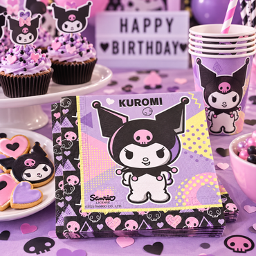 Kuromi Pop Art 2-Ply Paper Napkins 33x33cm – 20pcs