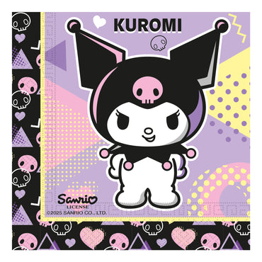 Kuromi Pop Art 2-Ply Paper Napkins 33x33cm – 20pcs