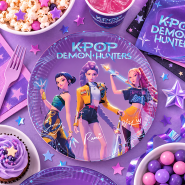 KPop Demon Hunters Paper Plates 9in – 8pcs