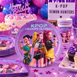 KPop Demon Hunters Paper Plates 7in – 8pcs
