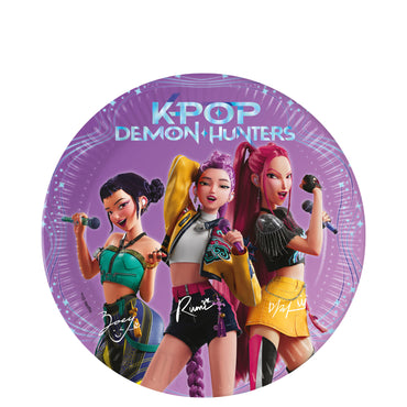 KPop Demon Hunters Paper Plates 7in – 8pcs