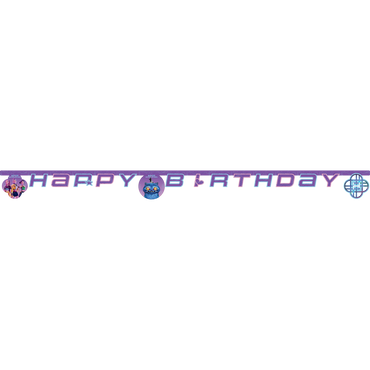 KPop Demon Hunters Happy Birthday Die-Cut Paper Banner Decoration