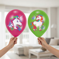 Unicorn Birthday Latex Balloons 11in 6pcs