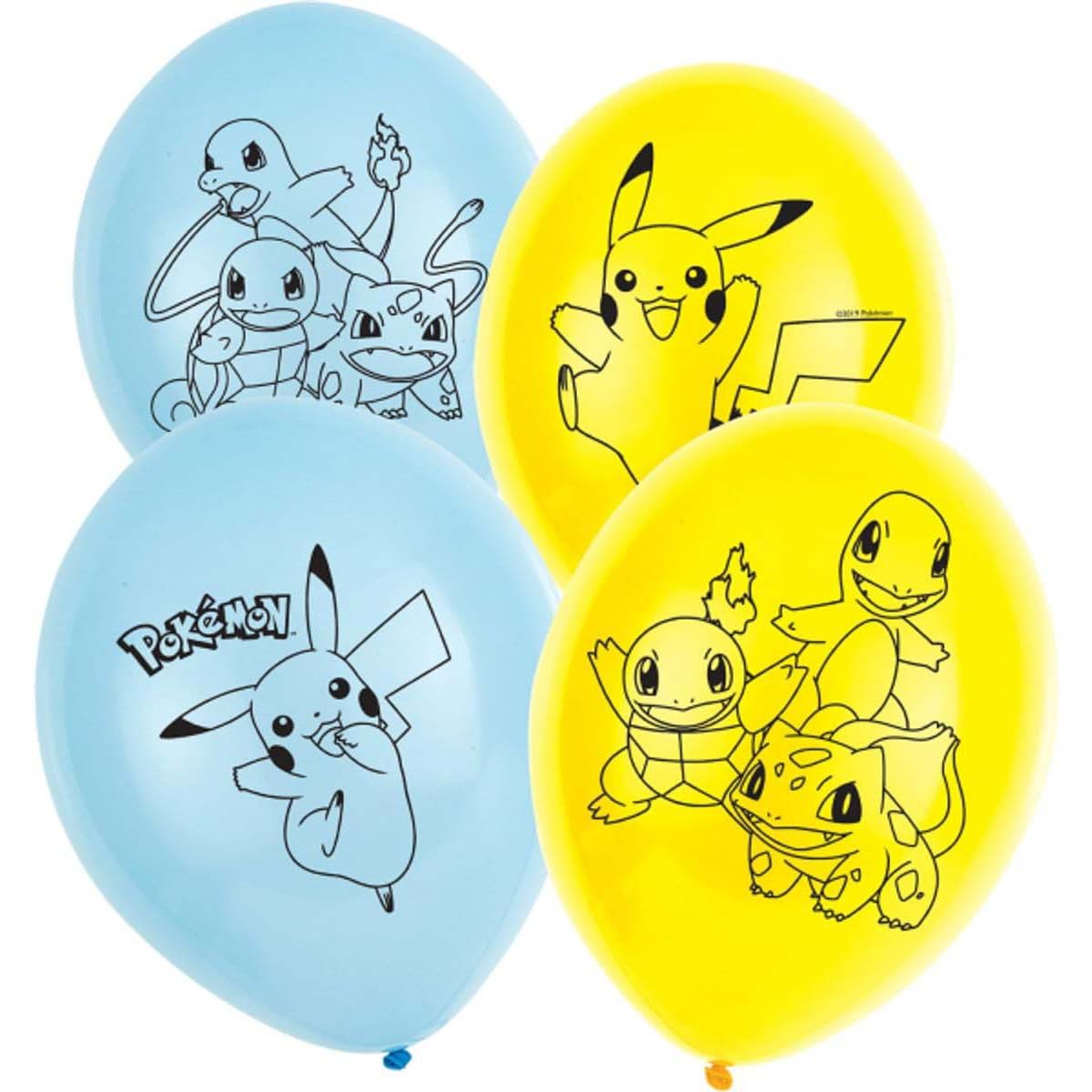 Pokémon Printed Latex Balloons 6pcs 11inch