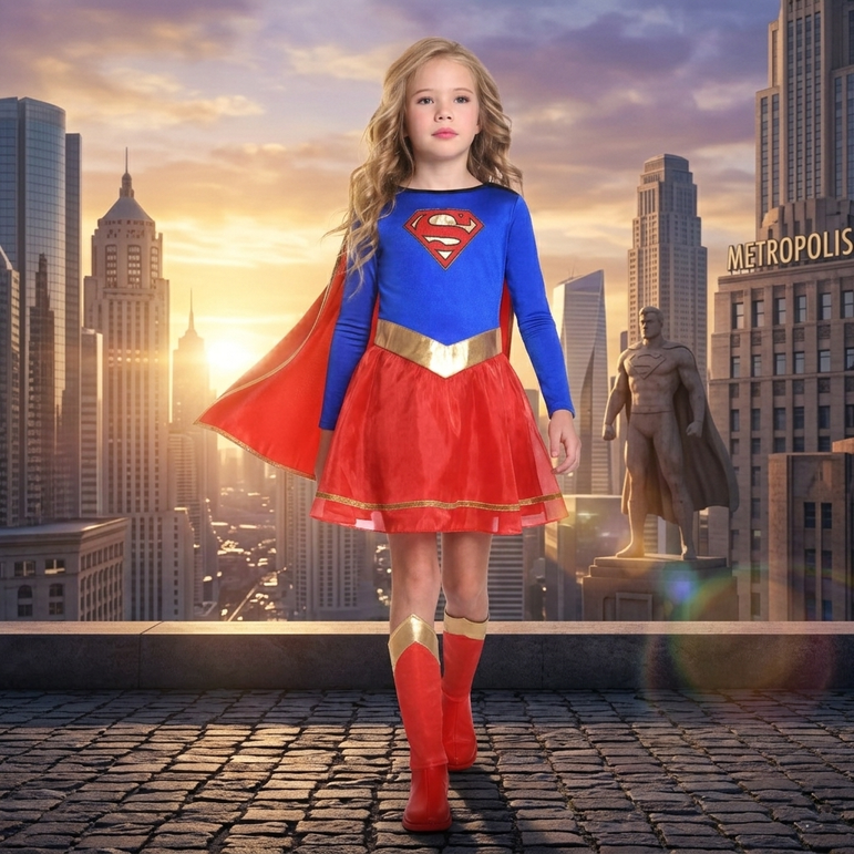 Child Supergirl Classic Costume