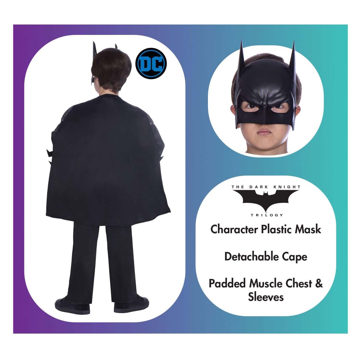 Amscan Batman Childs Fancy Dress Costume Various Sizes | UK