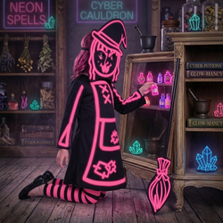 Child Glow in the Dark Witch Stick Costume