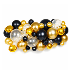Black Gold and Silver DIY Garland Balloon Kits 66pcs