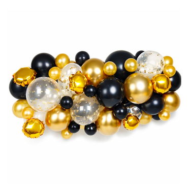 Black Gold and Silver DIY Garland Balloon Kits 66pcs