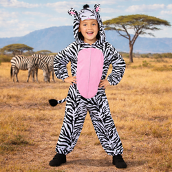 Child Zebra Onesie Costume
