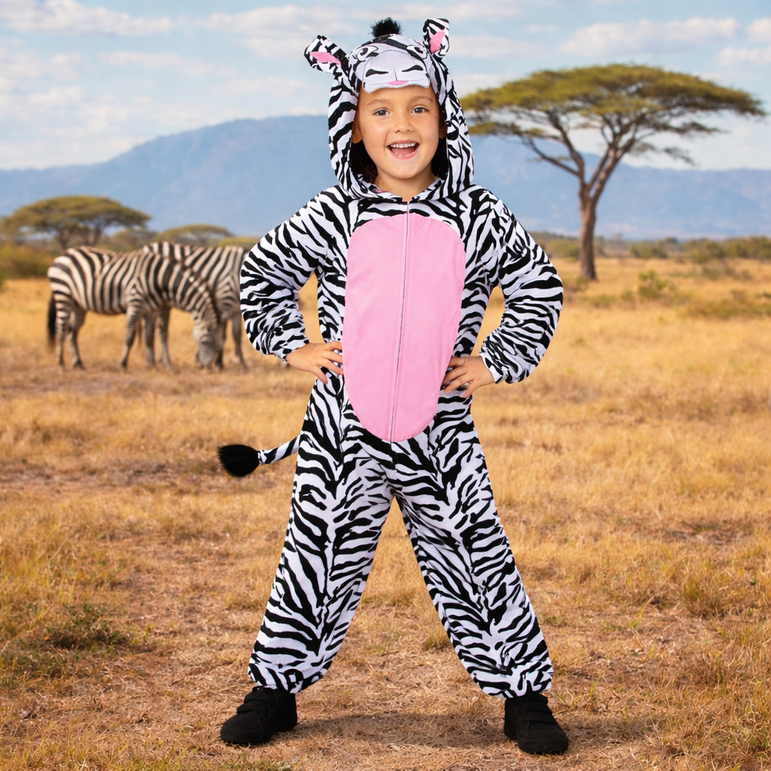 Child Zebra Onesie Costume