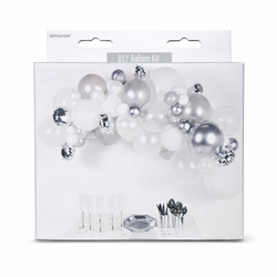 Silver DIY Garland Balloons Kit 66pcs