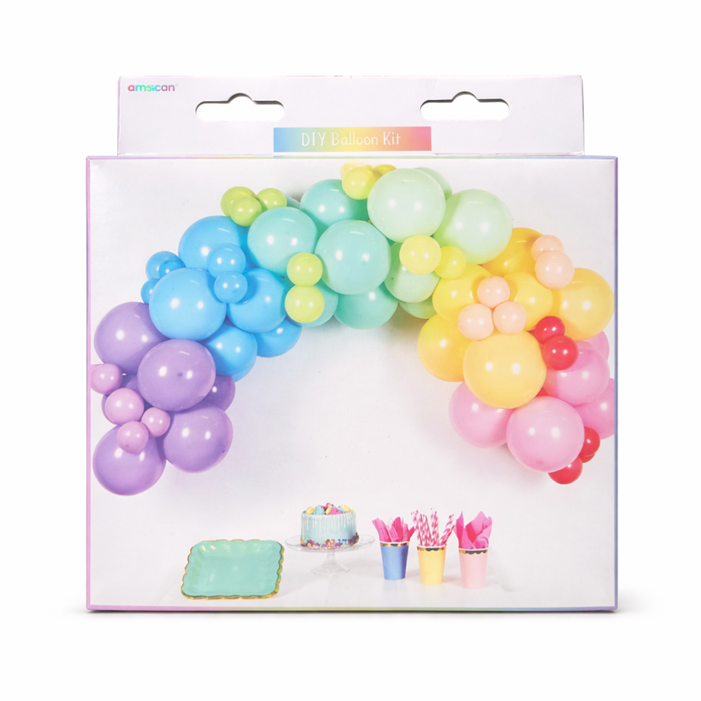 Pastel Multicolor DIY Garland Balloon Kit 4m, 48pcs