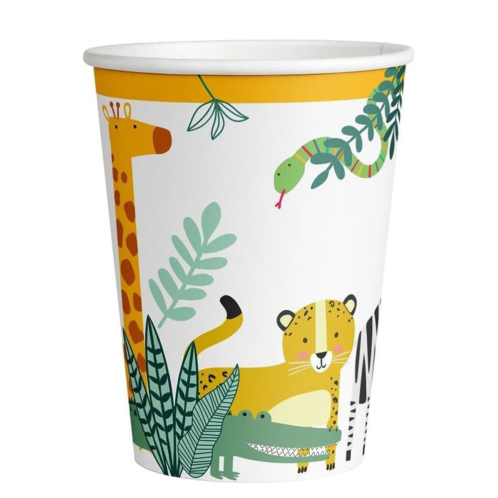 Get Wild Paper Birthday Cups 9oz 8pcs