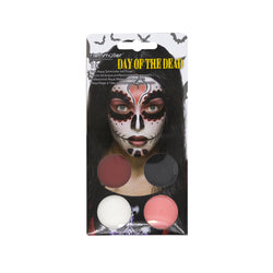 Halloween Aqua Day of the Dead Face Paint Kit