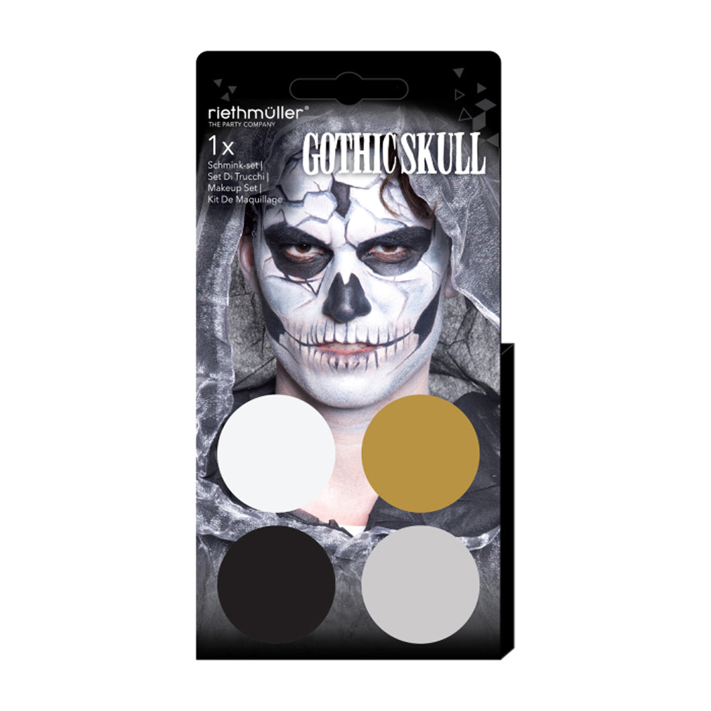 Halloween Aqua Gothic Skull Face Paint Kit