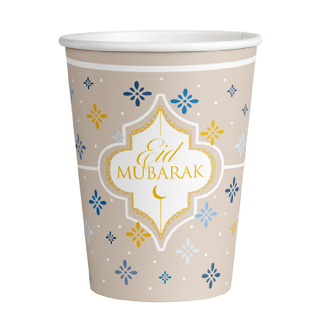 Eid Ramadan Paper Cups 8oz, 8pcs