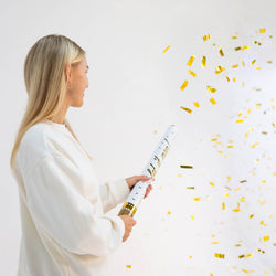 Gold Confetti Cannons Foil 60cm