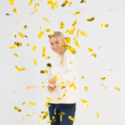 Gold Confetti Cannons Foil 60cm