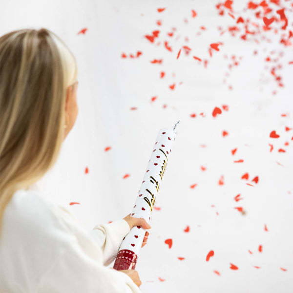 Heart Confetti Cannon Paper 60cm