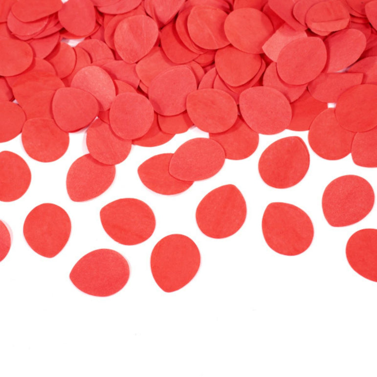 Confetti Cannon Rose Petals Red Round Paper 40cm