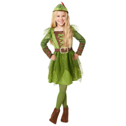 Child Peter Pan Girl Dress-Up Costume