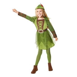 Child Peter Pan Girl Dress-Up Costume