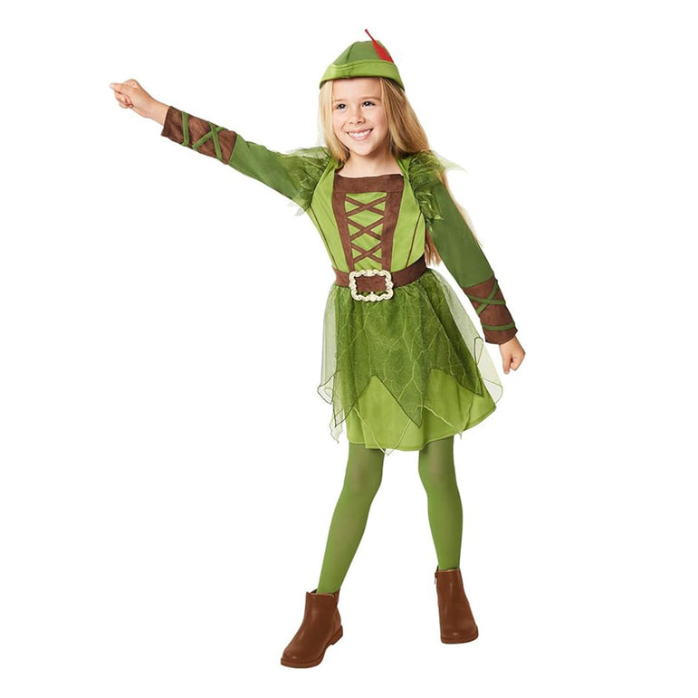 Child Peter Pan Girl Dress-Up Costume