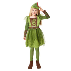 Child Peter Pan Girl Dress-Up Costume