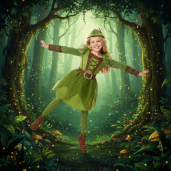 Child Peter Pan Girl Dress-Up Costume
