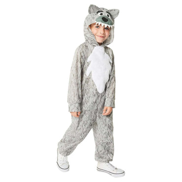 Child Wolf Onesie Dress-Up Costume