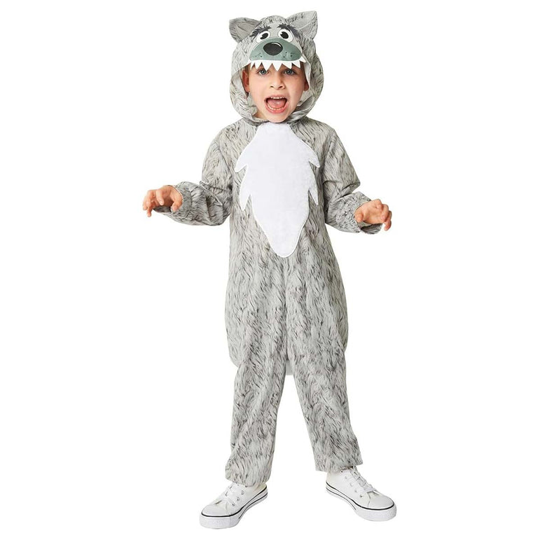 Child Wolf Onesie Dress-Up Costume