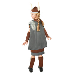 Child Viking Warrior Queen Dress-Up Costume