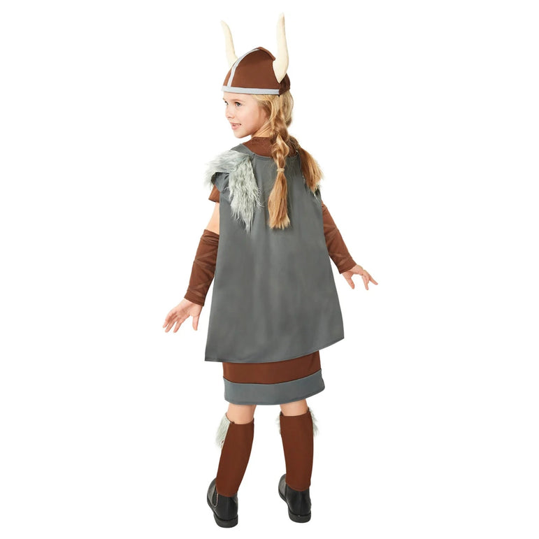 Child Viking Warrior Queen Dress-Up Costume