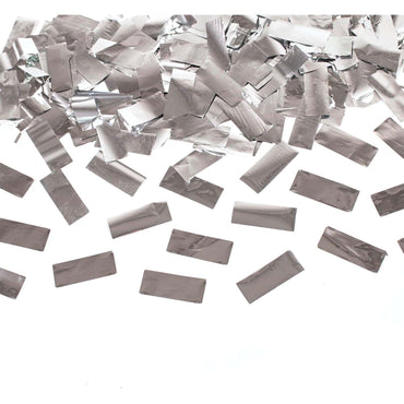 Silver Confetti Cannons Foil 40cm