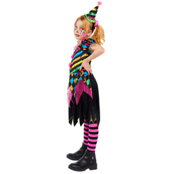 Child Funhouse Horror Clown Girl Costume
