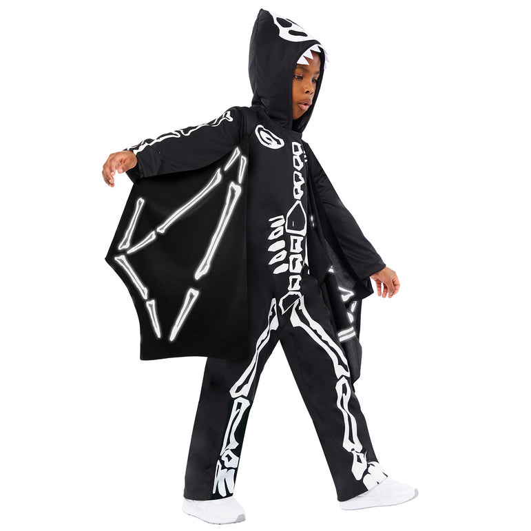 Child Skeleton Pterodactyl Glow-in-the-Dark Costume