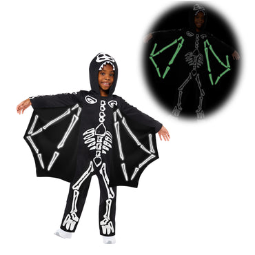 Child Skeleton Pterodactyl Glow-in-the-Dark Costume