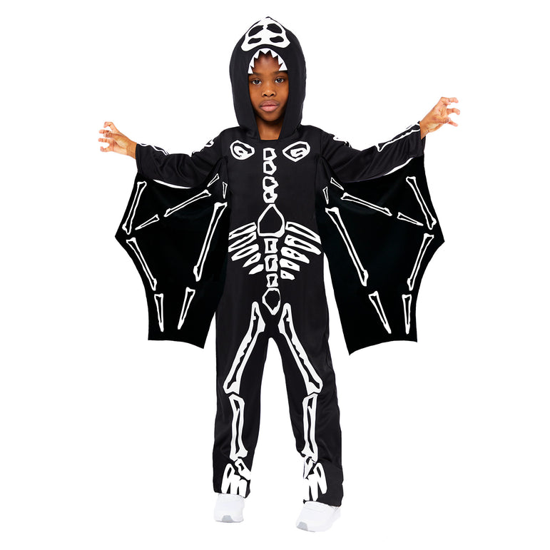 Child Skeleton Pterodactyl Glow-in-the-Dark Costume