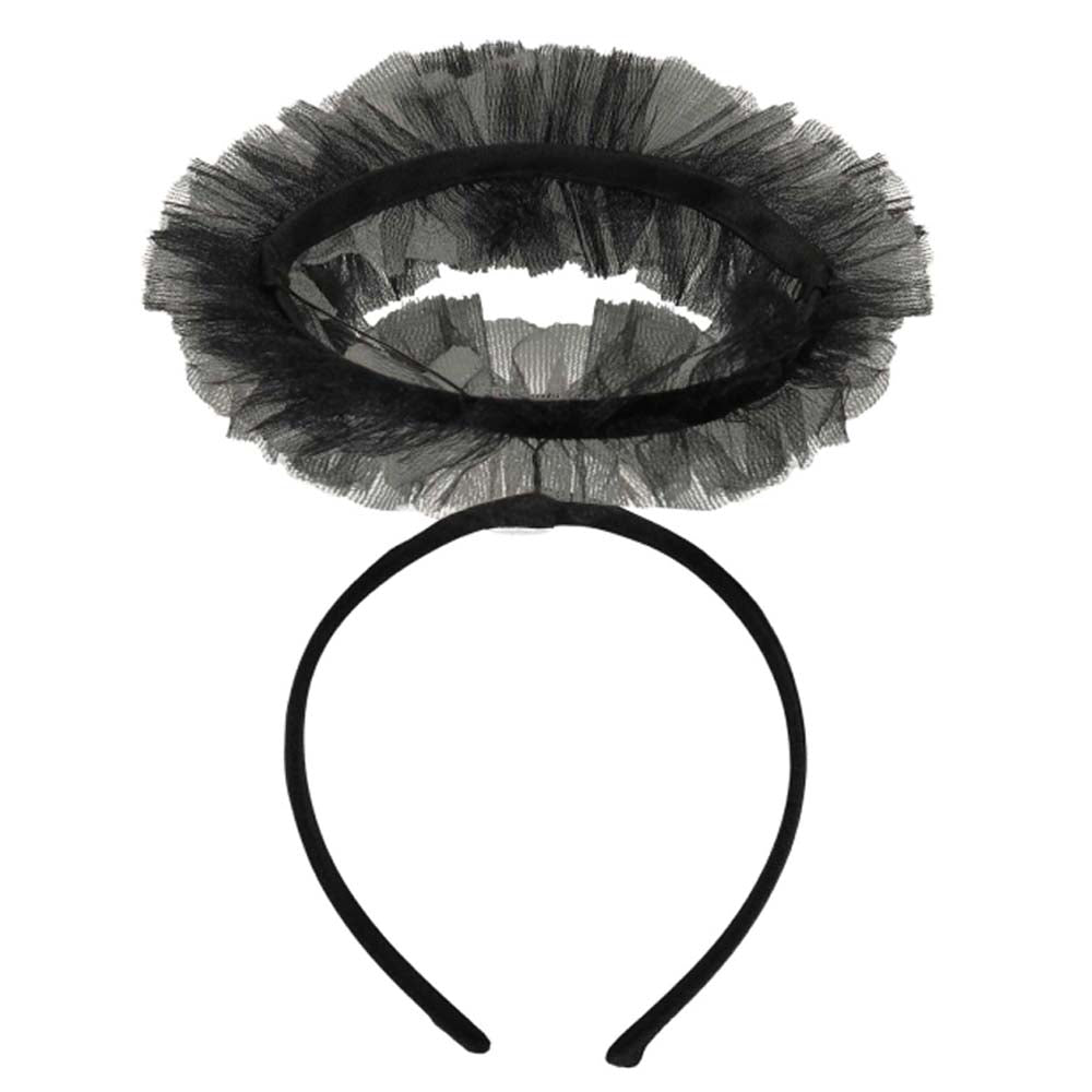 Black Angel Halo Headband One Size