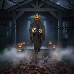 Halloween Animatronic Hanging Pumpkin Man Decoration