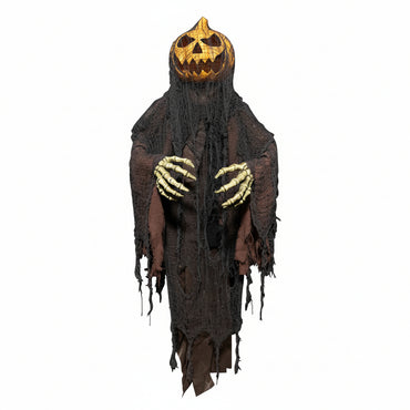 Halloween Animatronic Hanging Pumpkin Man Decoration