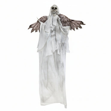 Halloween Hanging Evil Angel Skeleton with Wings Decoration